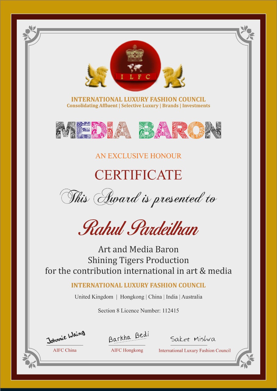 Certificate Award 1